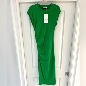 Green Zara dress